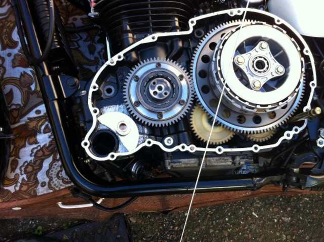 Triumph motor cycle aluminium engine casing welding repair